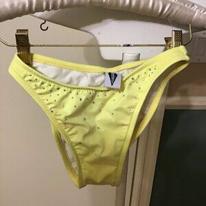 Hobie Yellow with Rhinestone Bikini Bottoms